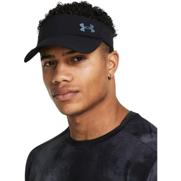 Mens Running Visor Lightweight Breathable Adjustable Iso Chill Athletic Hat - Picture 3 of 4